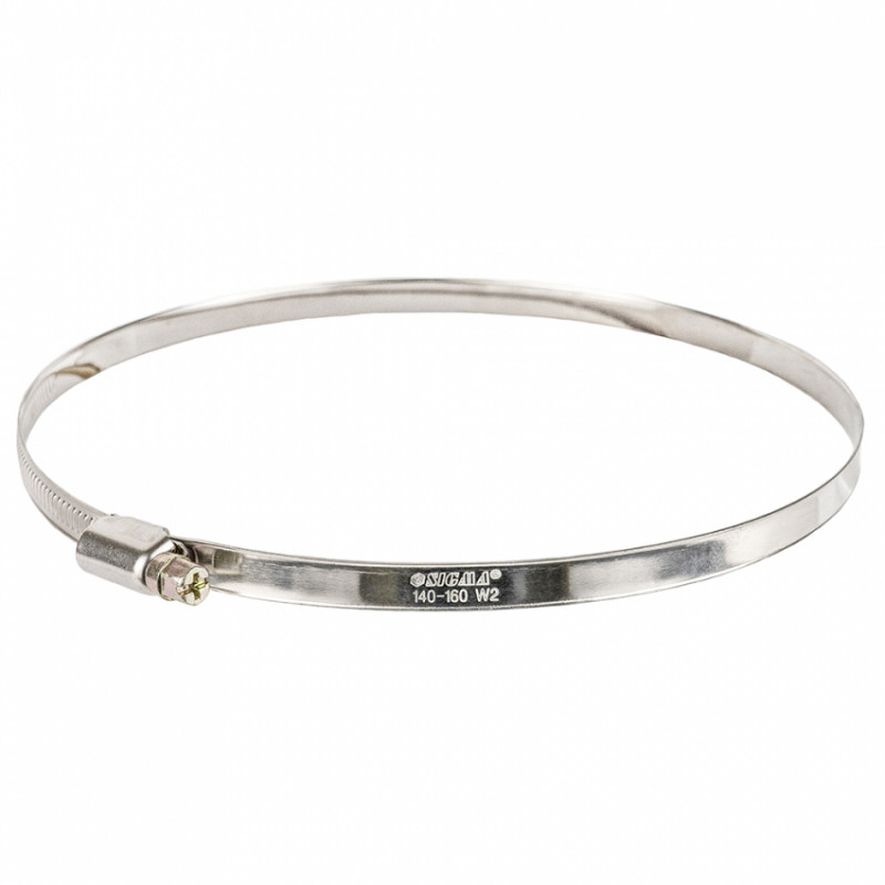 Хомут черв'ячний нержавіючий 9мм D140-160мм 10шт Sigma (2510221)-2510221