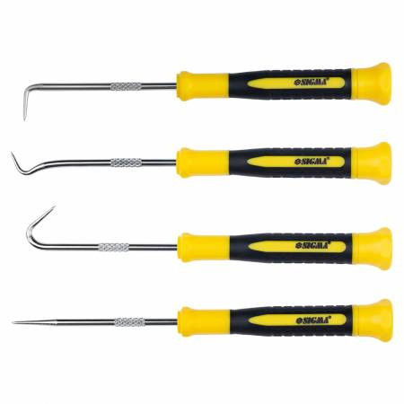 Набір гачків для слюсарних робіт 4шт Sigma (4003411)-4003411
