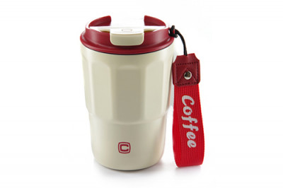 Термокухоль з напувалкою White/Red (400мл) СИЛА-[articul]