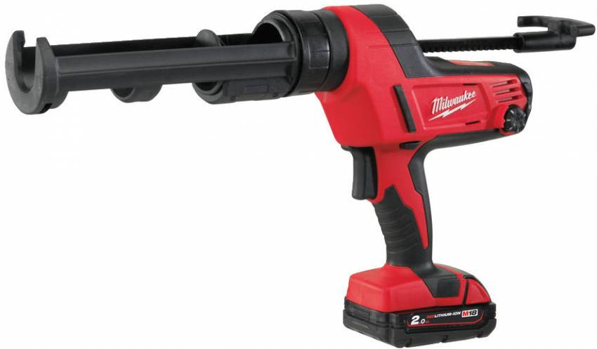 Пістолет для герметиків акумуляторний MILWAUKEE, C18 PCG/310C-201В, 310мл (зарядний пристрій, 1 акум.Х 2, сумка)-4933441310