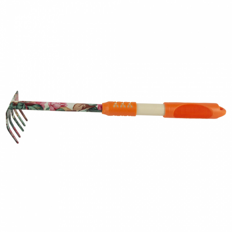 Граблі 5-ти зубні (orange) (TPR) FLORA (5043024)-5043024