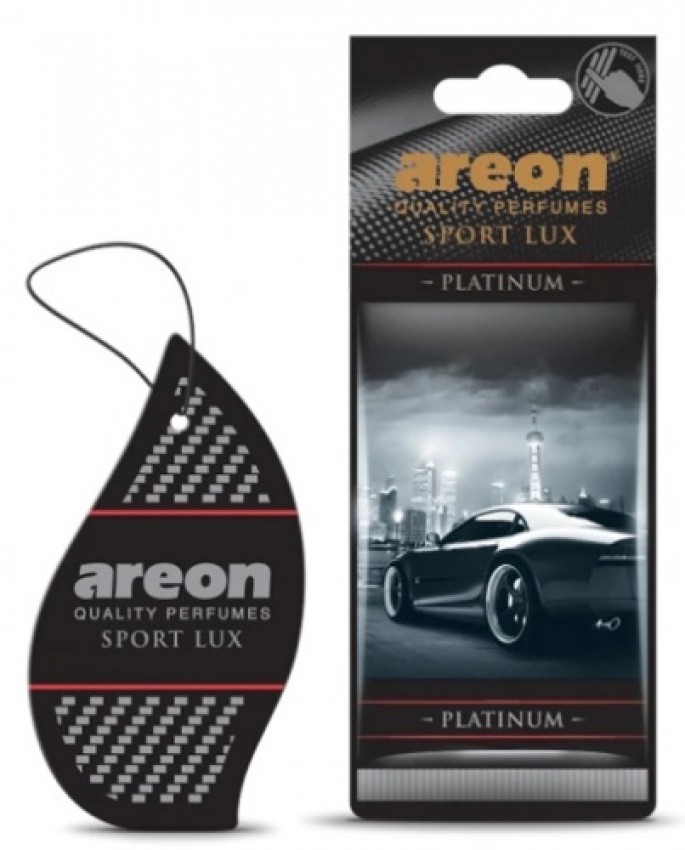 Ароматизатор Sport Lux картонна підвіска Платина (Platinum) Areon-085014