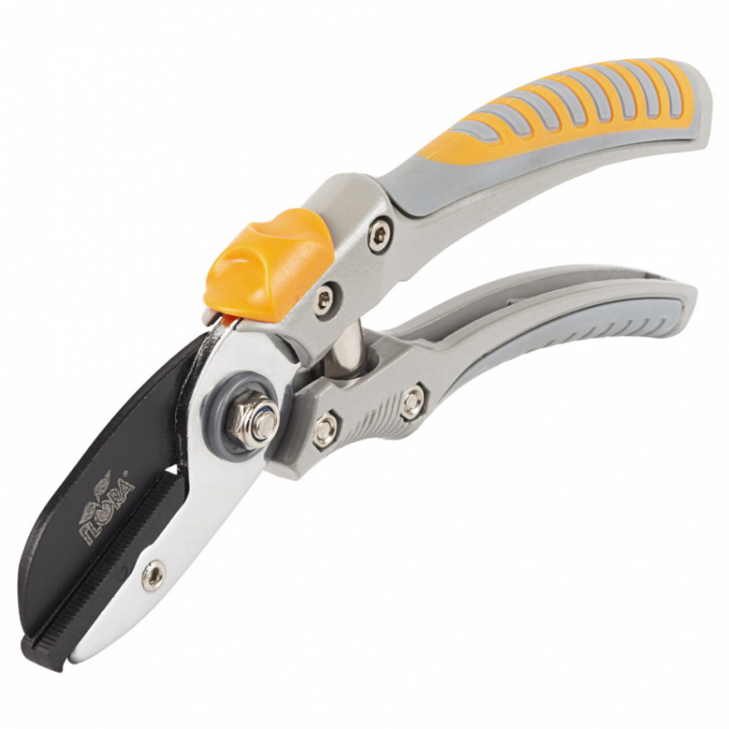 Секатор з ковадлом 200 мм алюмінієві ручки FLORA (5021484)-5021484