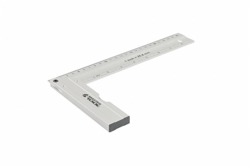 Кутник будівельний MASTERTOOL 250 мм AL-AL капсула 0.5 мм/1 м 30-4250-30-4250