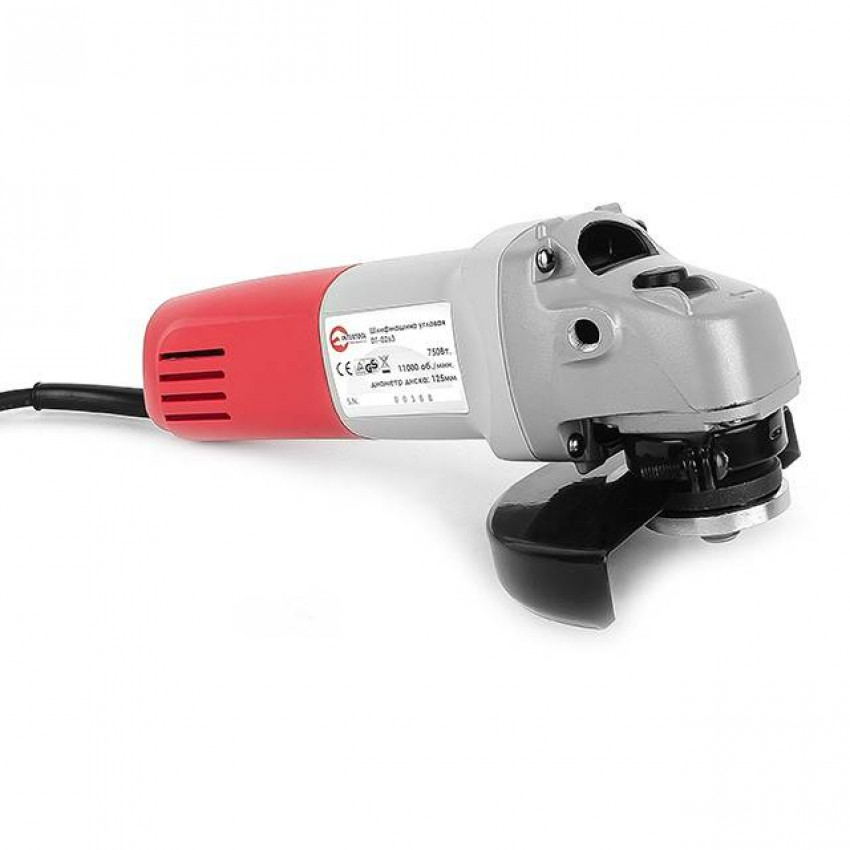 Шліфмашина кутова 750 Вт, 11000 об/хв,125 мм INTERTOOL DT-0263-DT-0263