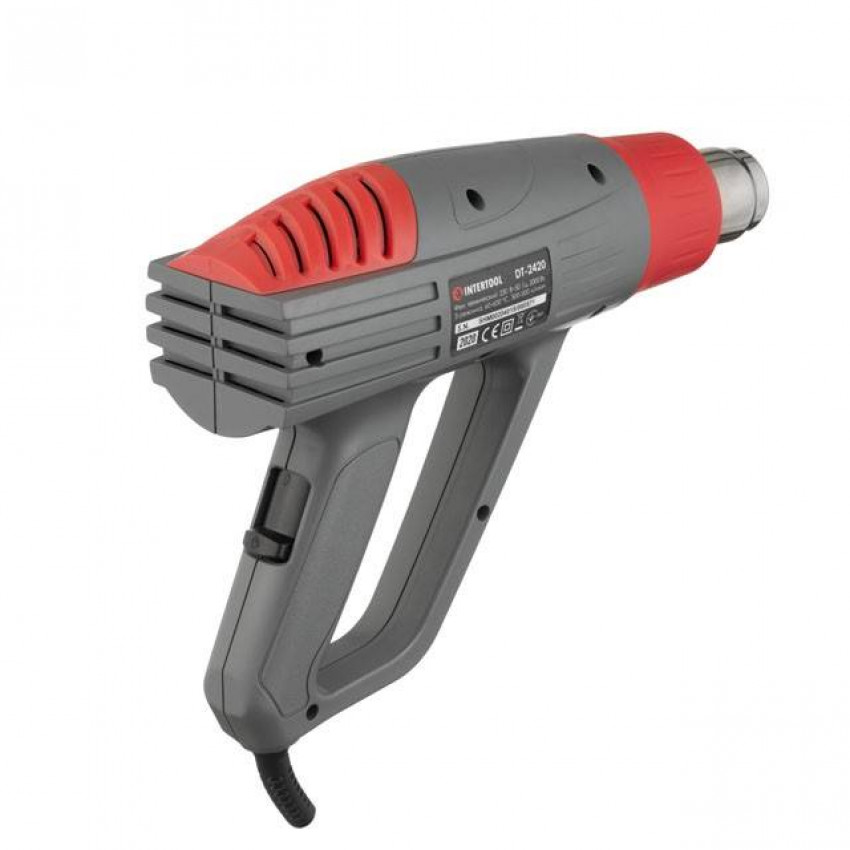 Фен технiчний, 2000 Вт,3 режими,60-600 °C, 300-500 л/хв INTERTOOL DT-2420-DT-2420