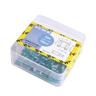 Запобіжники (плоскі супер міні 30А) (50шт) WTE-WTE SM-30