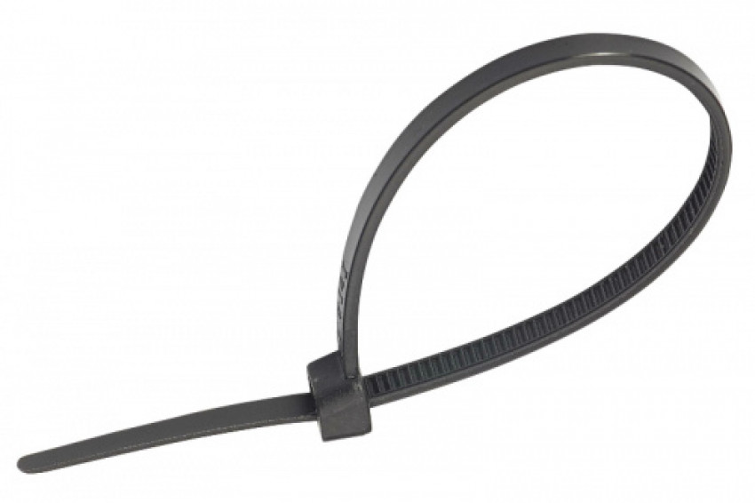 Стяжка кабельна 4x300 чорна (пач 100шт) APRO-CT-B4300