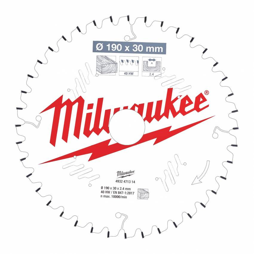 Диск пильний MILWAUKEE, Ø254/30мм, 80 зуб.-4932471318