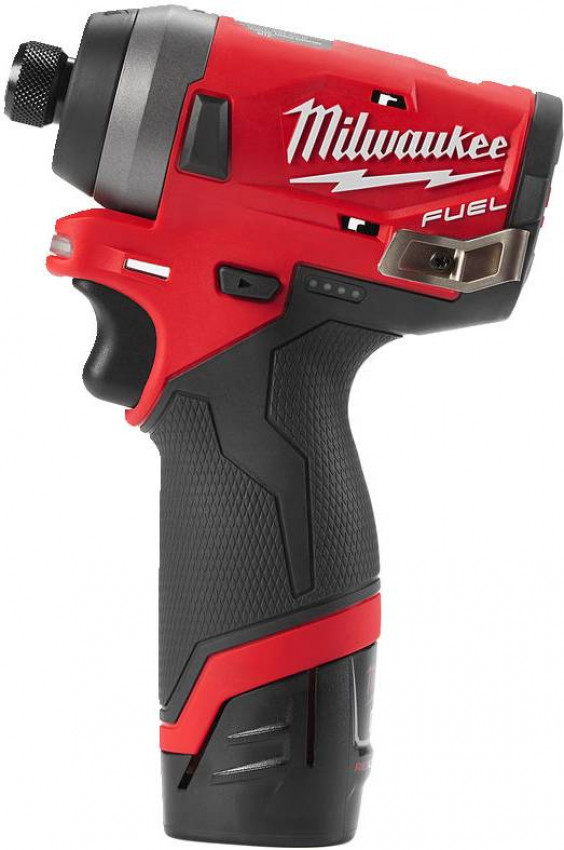 Гвинтоверт акумуляторний 1/4" HEX MILWAUKEE, M12 FID-202X, 147Нм (зарядний пристрій, 2 акум.Х 2Ач, HDкейс)-4933459823