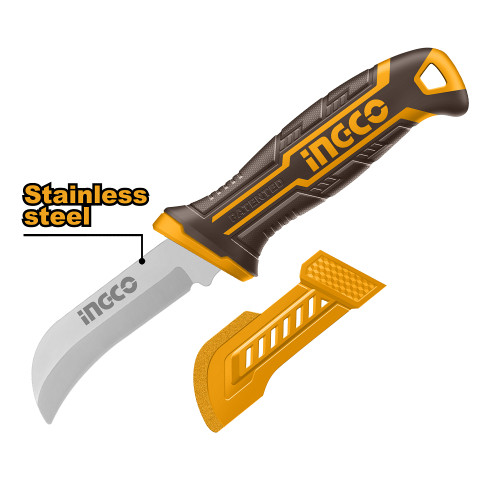 Ніж електрика з вигнутим лезом 200 мм INGCO-HPK82001