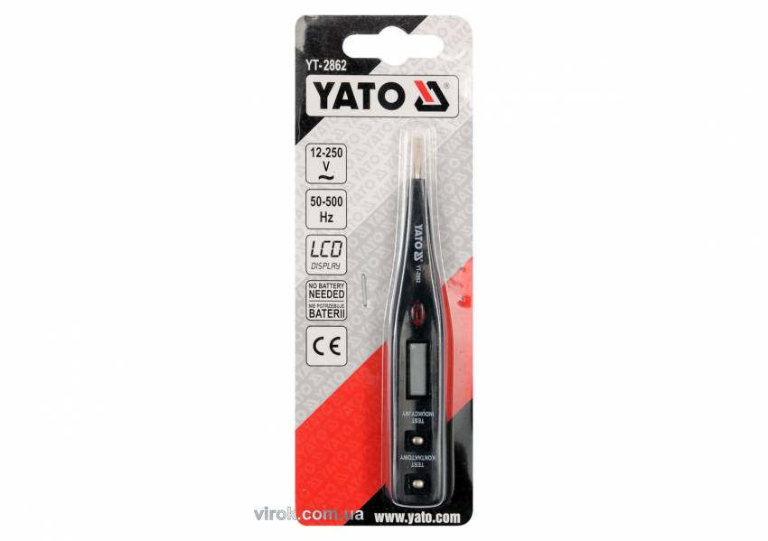 Індикатор напруги цифровий YATO 12-250 В-YT-2862