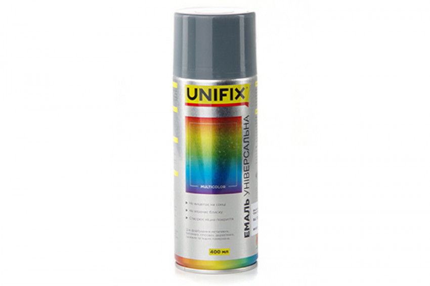Емаль акрилова універсальна RAL 7031 Темно сірий гл. 400мл UNIFIX-941023