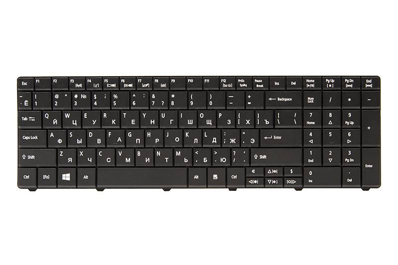 Клавіатура для ноутбука ACER Aspire E1-521, TravelMate 5335 чорний, чорний кадр-KB310715