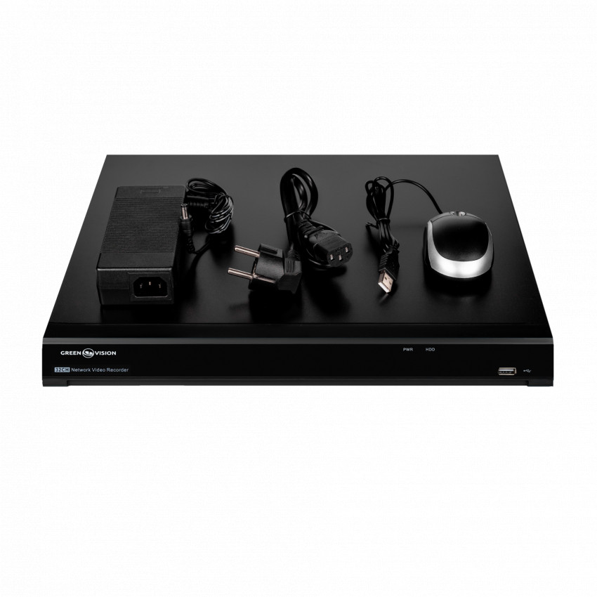 IP відеореєстратор 32-канальний 12MP NVR GreenVision GV-N-I019/32 12MP-