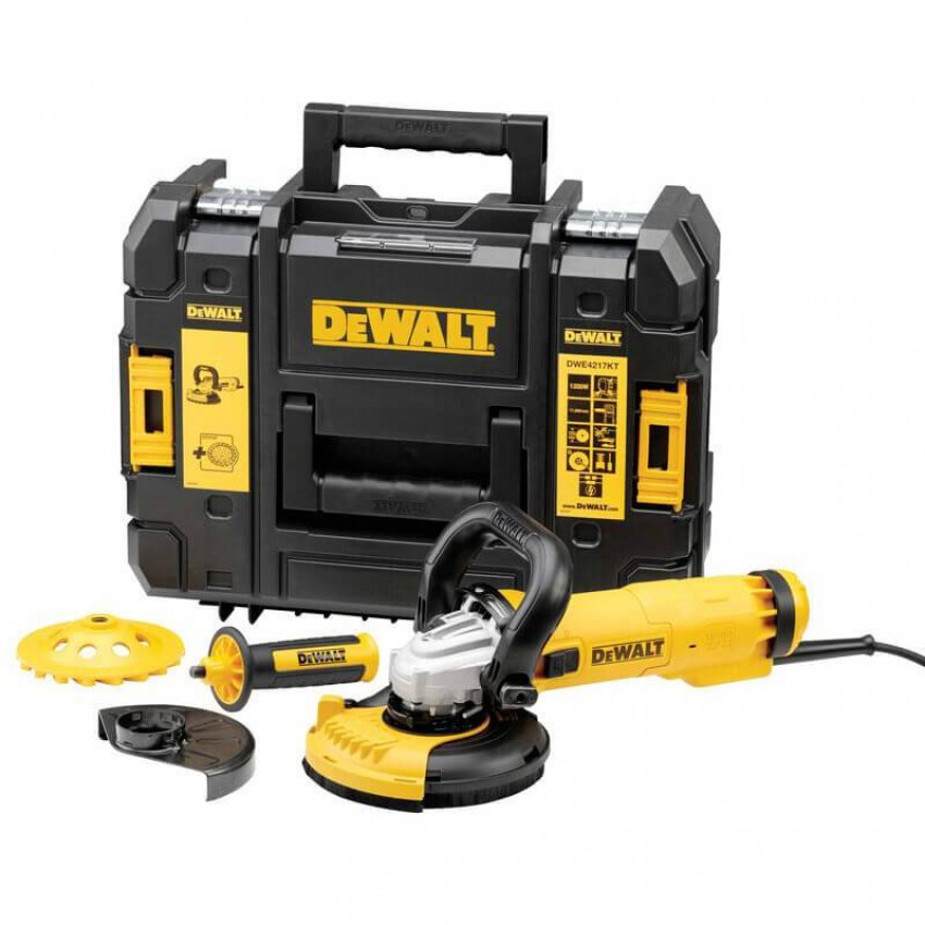 Шліфмашина кутова - болгарка мережева DeWALT DWE4217KT-DWE4217KT