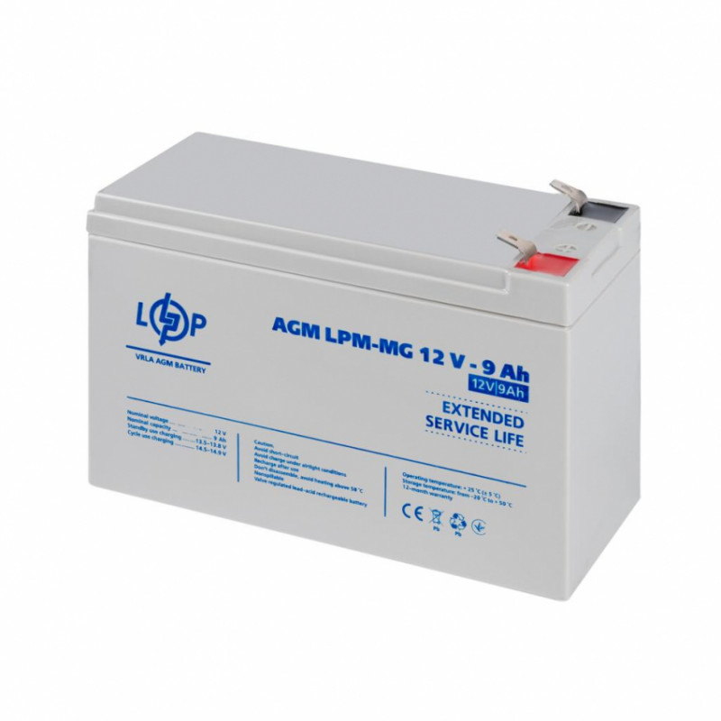 Розпродаж (6555) Акумулятор мультигелевий AGM LPM-MG 12V - 9 Ah 11/24 (11-2024)-