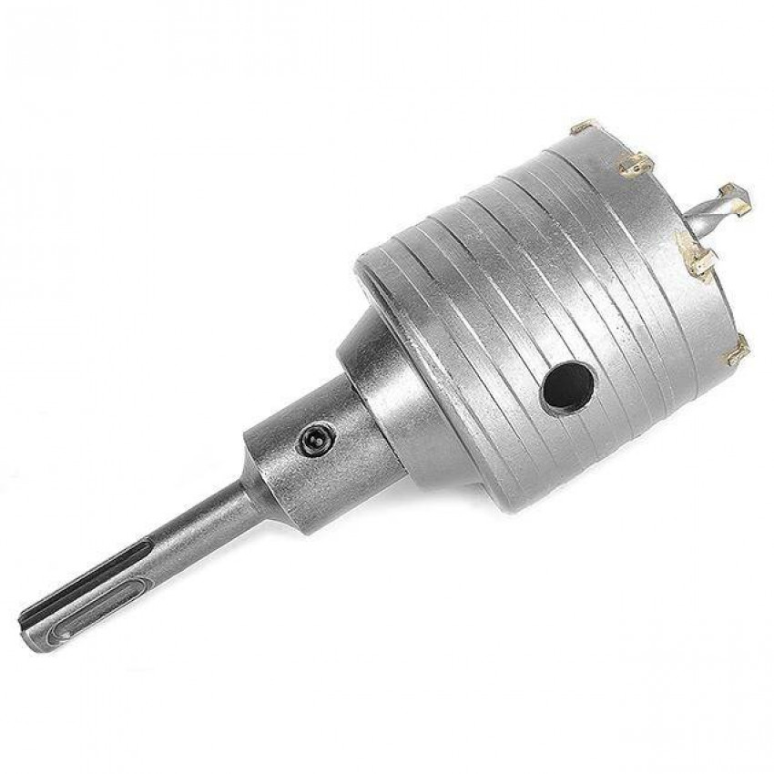 Свердло корончате по бетону 65мм + перехідник SDS Plus 100мм INTERTOOL SD-7065-SD-7065