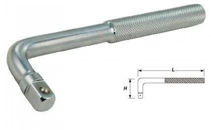 Вороток 1/2" Г-под. 200мм-16144-02-200