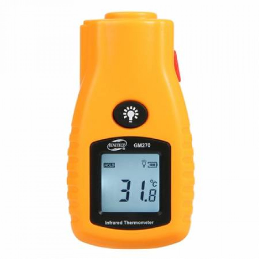 Безконтактний інфрачервоний термометр (пірометр) -32-280 ° C, 8:1, EMS = 0,95 BENETECH GM270-GM270