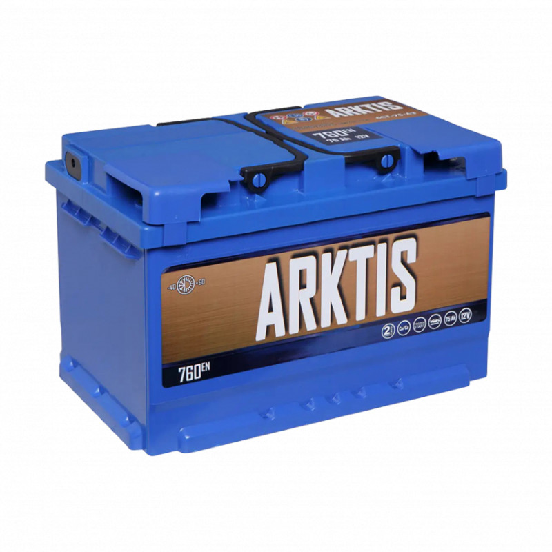 Акумулятор авто Мегатекс «ARKTIS» 6СТ-75-АЗ (прав) euro ТХП 760-LP25381