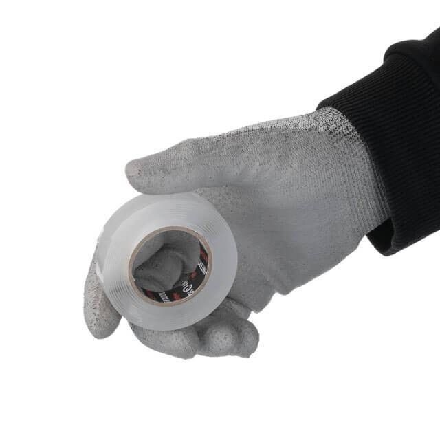 Стрічка клейка двостороння "POWER FIX", 2 м, 15×1 мм, прозора, акрил, STORM INTERTOOL KT-0825-KT-0825