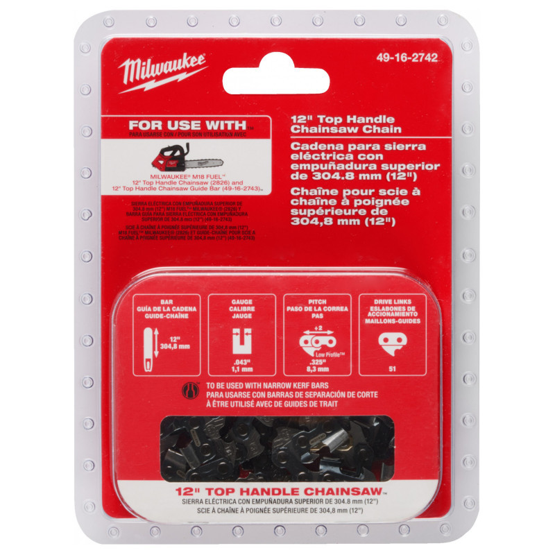 Ручка ланцюгової пили .325LP X 305 X 1.1 MILWAUKEE-4932480177