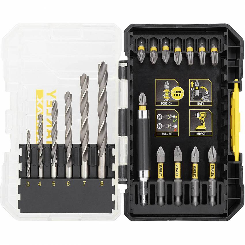 Набір біт і свердл STANLEY STA88554-STA88554