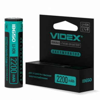 Акум. VIDEX Li-lon 18650 2800mAh-[articul]