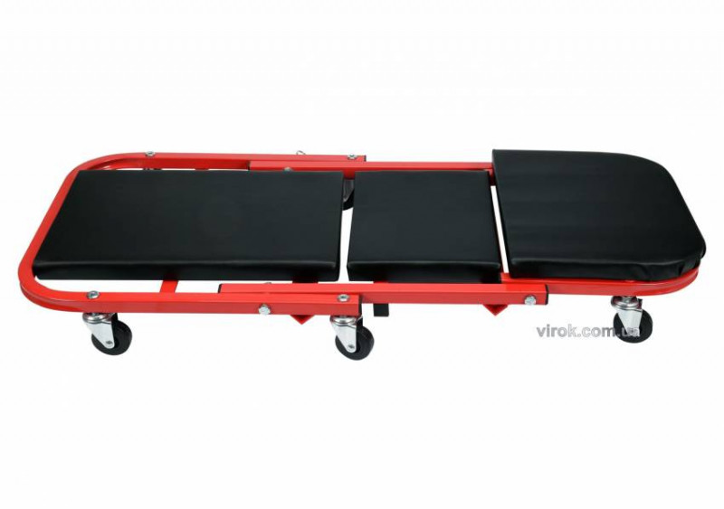 Лежак-сиденья для ремонта YATO на 6 колесах; 91х 42х 13 см, для навант. леж./сид. полож- 150/120 кг-YT-08802