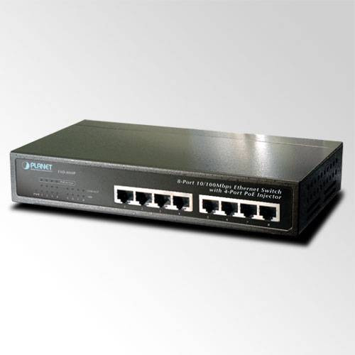 Некерований комутатор PoE Planet FSD-804P-EU (8-Port 10/100Mbps with 4-Port PoE)-FSD-804P-EU