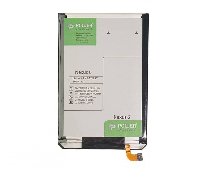 Акумулятор PowerPlant Motorola Nexus 6 (EZ30) 3025 мАг-DV00DV6271