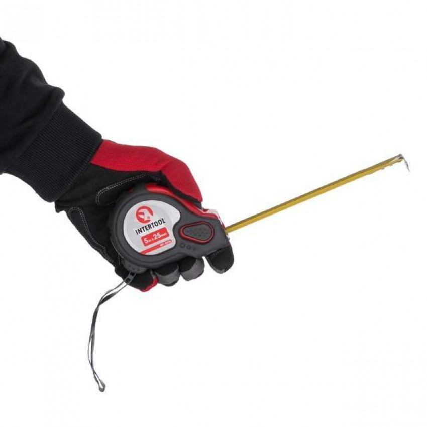 Рулетка з фіксатором 5м * 25мм "Супер Магніт" INTERTOOL MT-0606-MT-0606