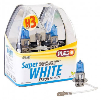 Лампи PULSO/галогенні H3/PK22S 12v55w super white-[articul]