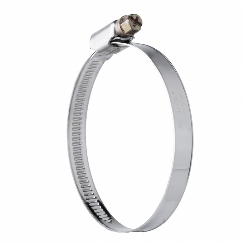 Хомут черв'ячний нержавіючий 9мм D50-70мм 10шт Sigma (2510131)-2510131