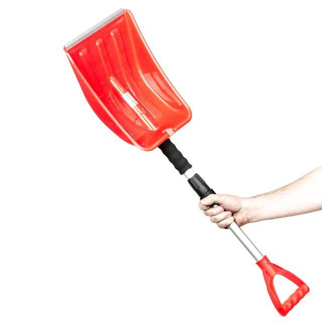 Лопата для снігу автомобільна, телескопічна, 68-87 см INTERTOOL AT-0132-AT-0132