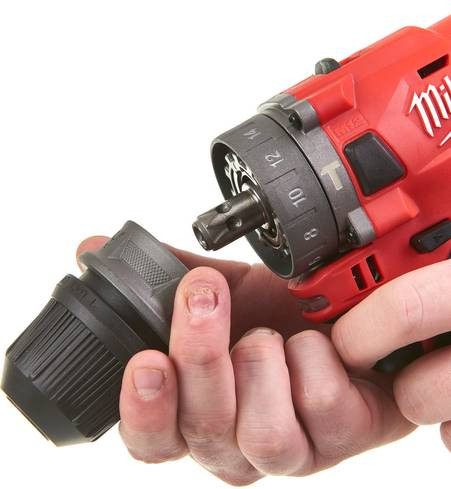 Дриль-шуруповерт з ударом акумуляторна MILWAUKEE, M12 FPDX-202X, 37Нм, (зарядний пристрій, 2 акум.Х 2Ач, патрон FIXTEC, кейс)-4933464136