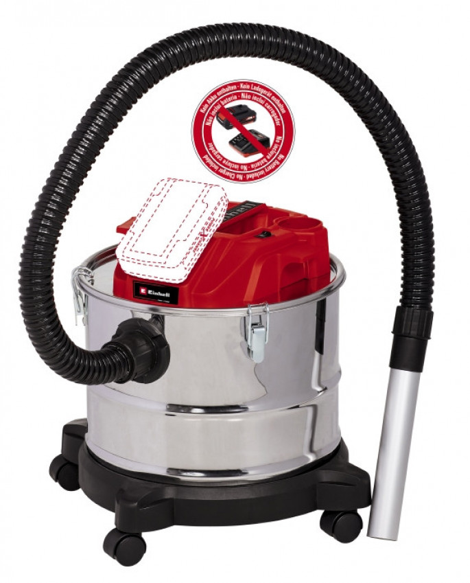 Пилосос для золи акумуляторний Einhell TE-AV 18/15 Li C - Solo (2351700) - ПОШКОДЖЕНЕ ПАКУВАННЯ!-