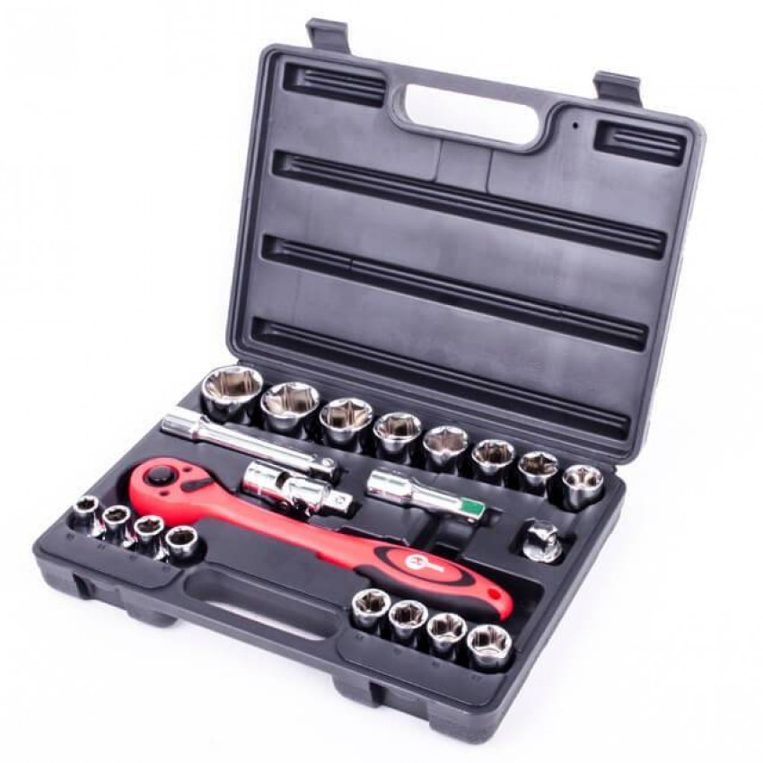 Набір інструментів професійний, 1/2", 21 од. CrV INTERTOOL ET-6021-ET-6021