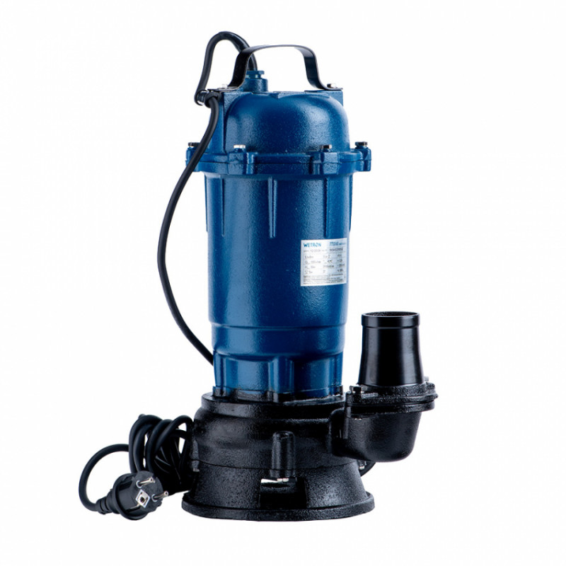 Насос каналізаційний 1.1кВт Hmax 10м Qmax 200л/хв без поплавка WETRON (773360)-773360