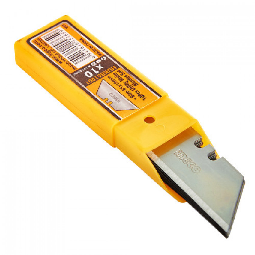 Леза для ножів трапеція 10 шт INGCO Super Select-HUKB61001