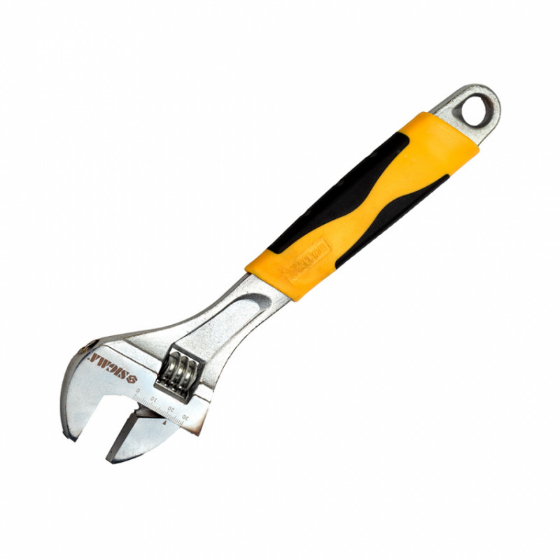 Ключ розвідний 300мм CrV (гум'яна рукоятка) Sigma (4101041)-4101041