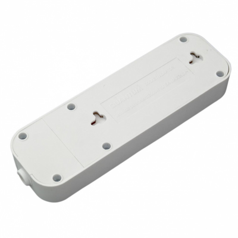 Колодка Quantum 3 пости без заземлення біла 1шт/уп-QM-КP-00300