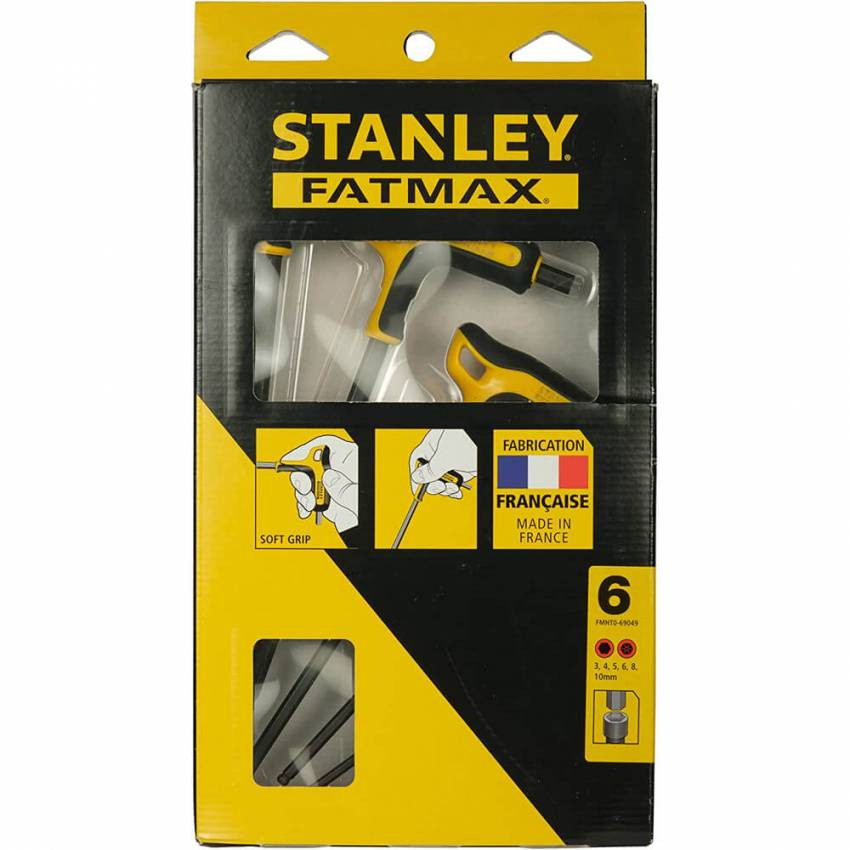 Набір з шести шестигранних метричних ключів з ручкою STANLEY FMHT0-69049-FMHT0-69049