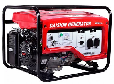 Генератор Daishin SGB7001HA, 230В/50Гц, 5.5кВа,GX390H2,AVR,25л, 2x16A, 9год, 12V-8.3A, 87кг-[articul]