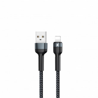 Кабель Remax Jany USB 2.0 to Lightning 2.4A 1M Чорний (RC-124i)-[articul]