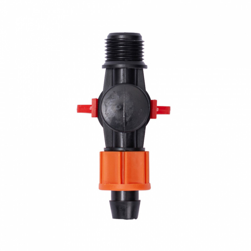 Кран для крапельної стрічки Ø16мм н/р 1/2" FLORA (5079654)-5079654