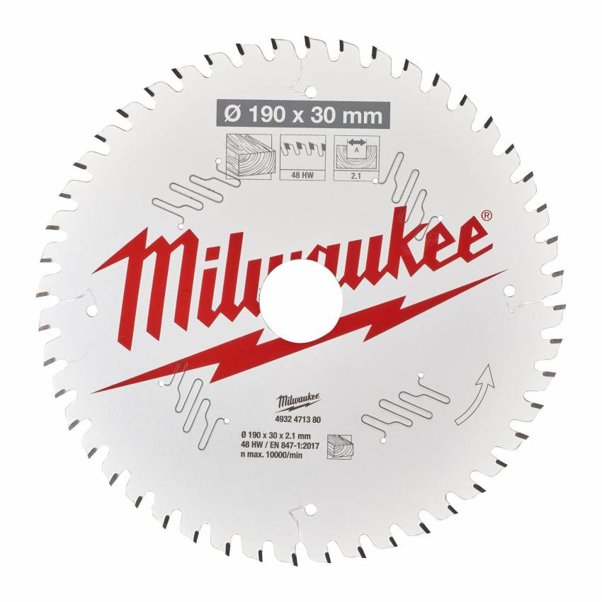Диск пиляльний MILWAUKEE, Ø165х20х1,8мм, 24 зуб. 1-4932399909