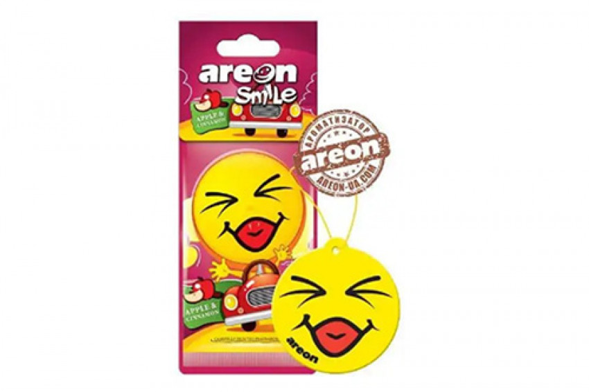 Ароматизатор Areon Smile Яблуко Кориця (картонна підвіска)-077699