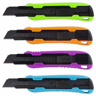 Ніж сегментний лезо 18мм корпус ABS автоматичний замок Color (посилений) SIGMA (8211091)-[articul]